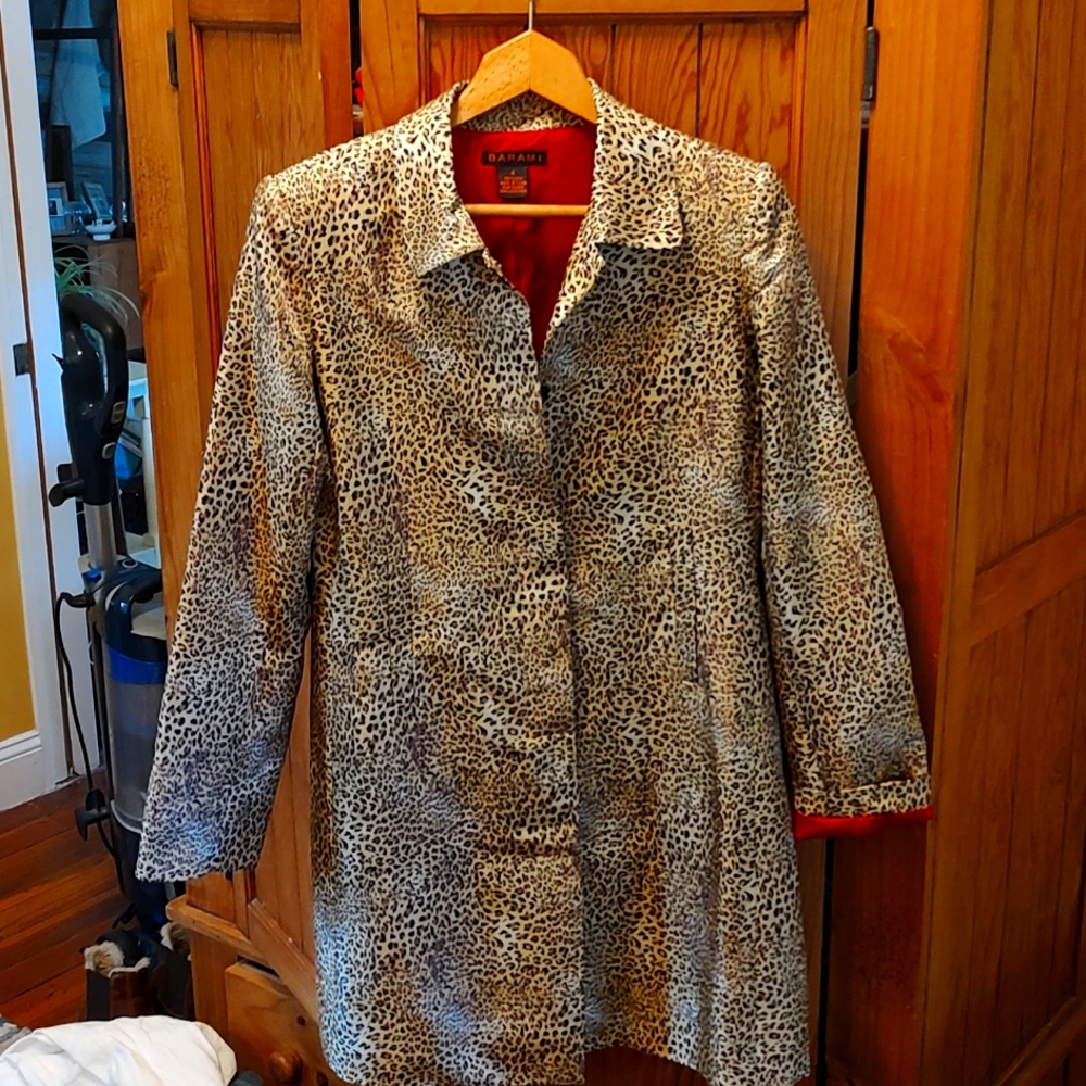 3/4 length silk jacket